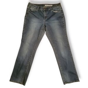 DKNY - Medium Wash Medium Rise Skinny Plus Sized Denim Womens Jeans Size 32